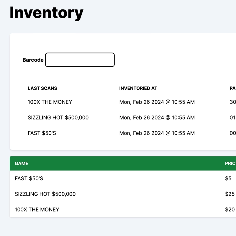 Effortless Inventory Control